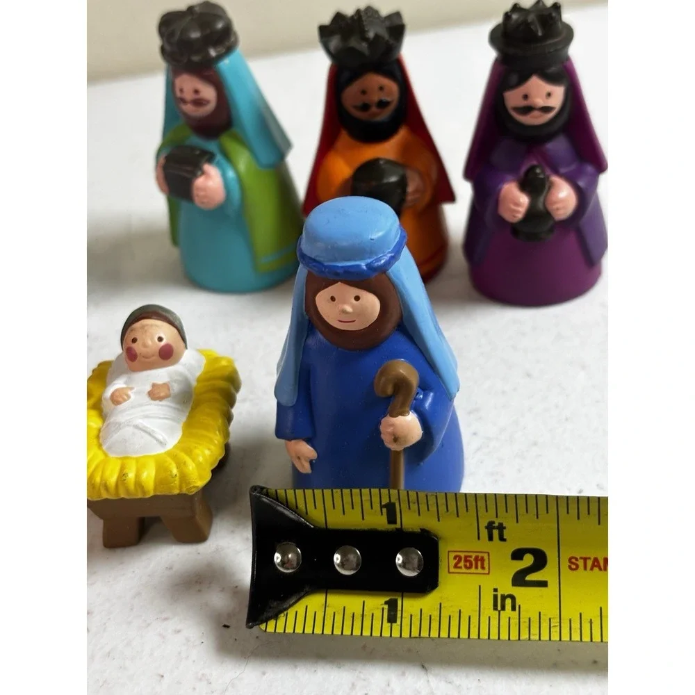 Vintage 1993 Avon Child's My First Christmas Story Nativity‎ 9 PC Set Complete